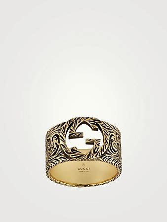 cat gucci ring|gucci interlocking g 18k ring.